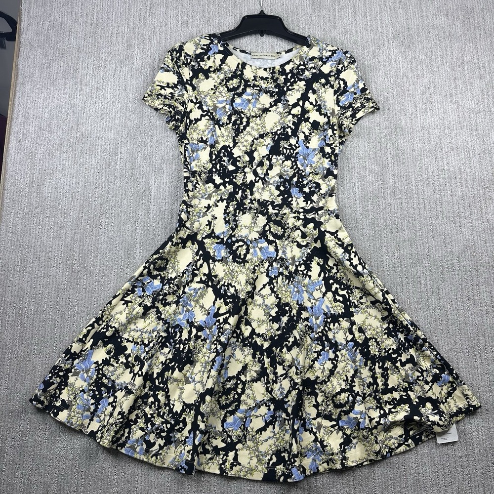 Mary Katrantzou Floral Dress Women's Size Medium Open Back